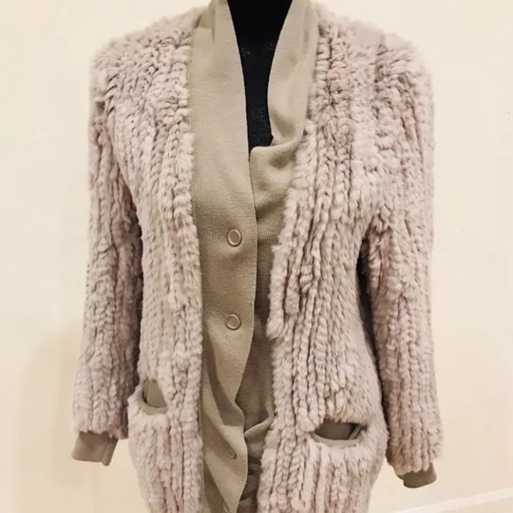 Phillip lim rabbit fur cardigan sweater luxury - Picture 1 of 7